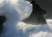 Waves breaking at Clogher Beach on the Dingle Peninsula, Co. Kerry